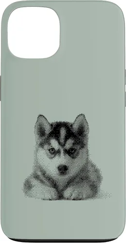 Vista 6 de Chic Husky Puppy for Dog Mom and Paw Parents Case for iPhone 15