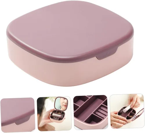 Vista 5 de Holibanna Box jewelry storage box women jewel holder mini jewelry case jewelry storage drawer jewelry case container drawer jewelry organizer joyero