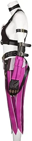 Vista 4 de LiuzilaiST Disfraz de cosplay para mujer, uniforme de Halloween, juego de rol, conjunto completo con accesorios