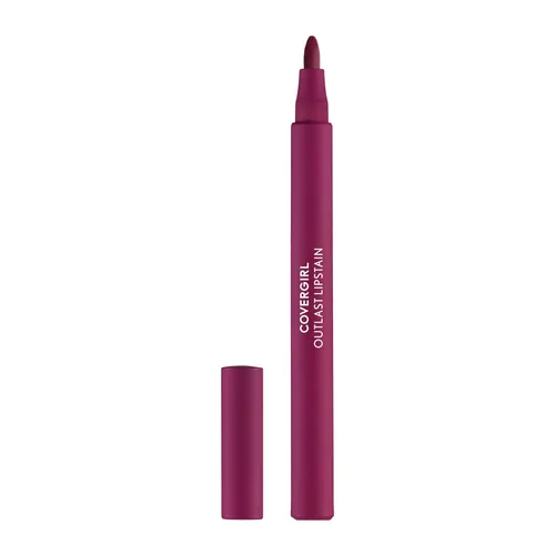 Vista 25 de Covergirl Outlast, 05 All-Star, Lipstain, aplicación suave, punta precisa similar a un bolígrafo, a prueba de transferencia, acabado teñido