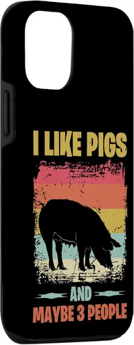 Vista 3 de iPhone 15 Like Pigs And Maybe 3 People Funny Pig Lovers Case