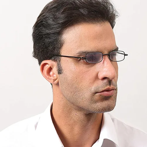 Vista 4 de REAVEE Paquete de 5 lentes de lectura portátiles delgados para hombres y mujeres, bloqueo de luz azul para computadora con bolsillo pequeño, estuche