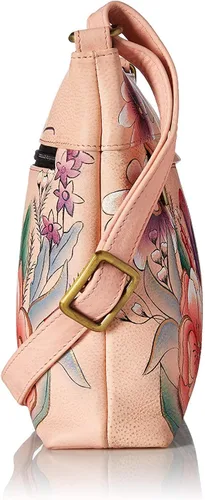 Vista 43 de Anna by Anuschka Women's Genuine Leather Medium Crossbody with External Zipper Pocket