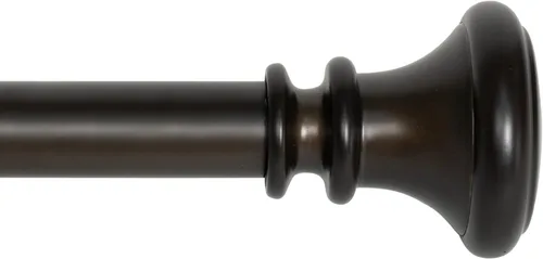 Vista 33 de Deco Window - Varilla ajustable para cortinas para ventanas de 18 a 44 pulgadas, poste de hierro de 1 pulgada extendible de alta resistencia
