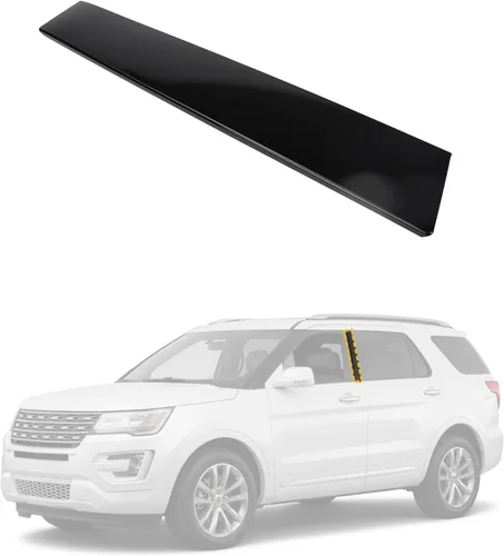 Vista 9 de Flecto Moldura de puerta, panel de moldura de puerta, lado del conductor (izquierdo), compatible con Ford Explorer 2011-2019, teclado de entrada sin