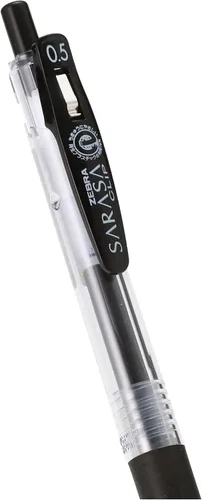 Vista 5 de Bolígrafo Zebra Sarasa Clip 0.5 mm, negro (JJ15-BK)