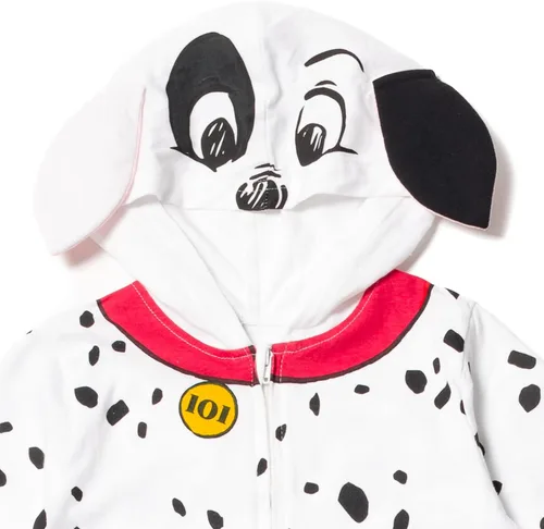 Vista 2 de Disney 101 Dálmatas - Overol para cosplay con cremallera para recién nacido a niño pequeño