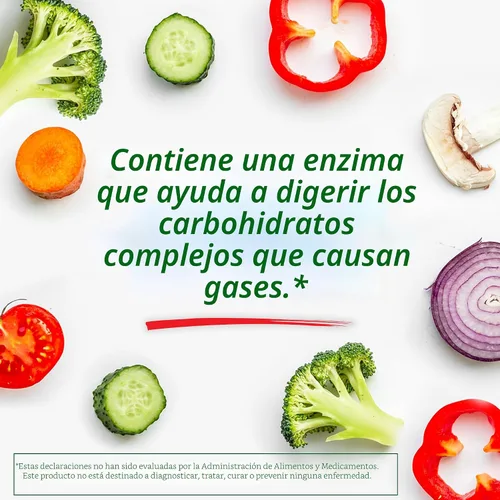 Vista 3 de Beano Suplemento dietético de enzimas alimenticias, 30 tabletas (paquete de 1)