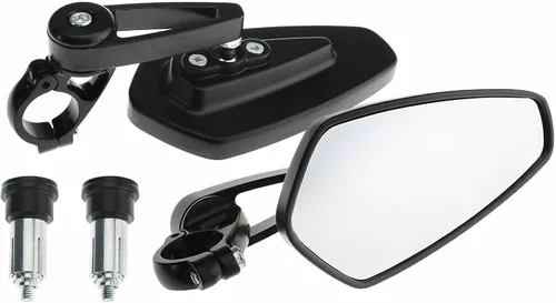 Vista 5 de Espejos negros para motocicleta de 7/8 pulgadas para Yamaha FZ09 FZ07 2015-2017 para Kawasaki Z1000 / Z750 / ER-6F / ER-6N para CB1000R para Suzuki