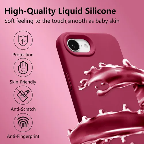Vista 416 de Funda magnética de silicona para iPhone 13 Pro, color blanco antiguo [Compatible con Magsafe] [Forro de microfibra suave antiarañazos], funda