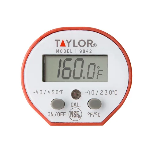 Vista 6 de Taylor Precision Products 9842 Taylor - Termómetro digital de lectura rápida para cocción a prueba de agua, talla única, rojo
