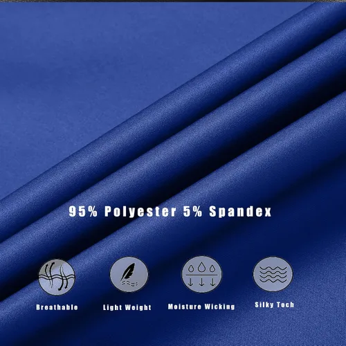 Vista 3 de GEEK LIGHTING Mens Dress Shirts Long Sleeve Regular Fit Banded Collar Business Casual Button Down Shirts