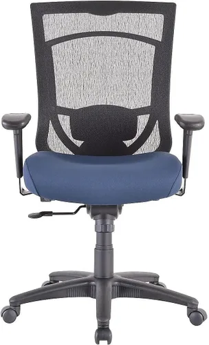 Vista 2 de Tempur-Pedic Silla de oficina de tela con respaldo de malla - Negro y gris ágata