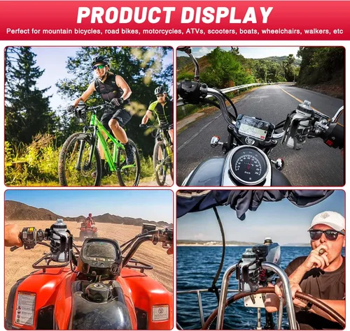 Vista 6 de Portavasos para bicicleta, aleación de aluminio, con carcasa de plástico elástico, tornillos de acero inoxidable para motocicleta, bicicleta, MTB