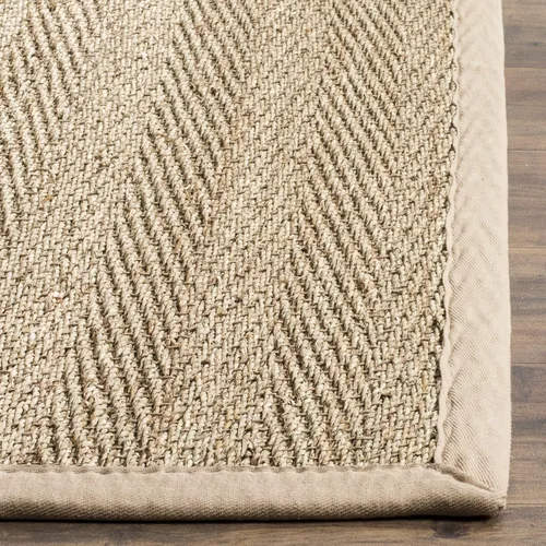 Vista 4 de Safavieh Colección de fibra natural NF115P - Alfombra (fibra natural), color gris, Fibras naturales