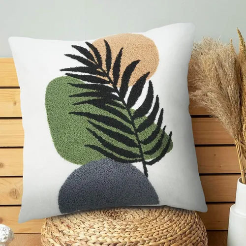 Vista 14 de JASEN Funda de almohada bordada de gato de 18 x 18 pulgadas, funda de almohada decorativa de algodón para sofá, dormitorio, sala de estar, casa