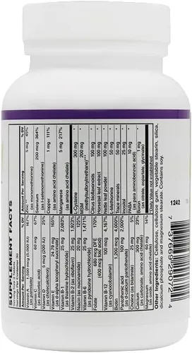 Vista 3 de BariatricPal Tabletas de fórmula para cabello, piel y uñas (botella de 90 unidades)