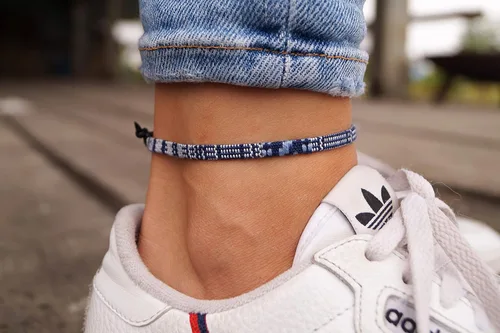 Vista 17 de Made by Nami Surfer Anklet for Men and Women Waterproof and Adjustable Surfer Ankle Bracelet String Ankle Bracelet Beach Accessory for Ethnic Hippie
