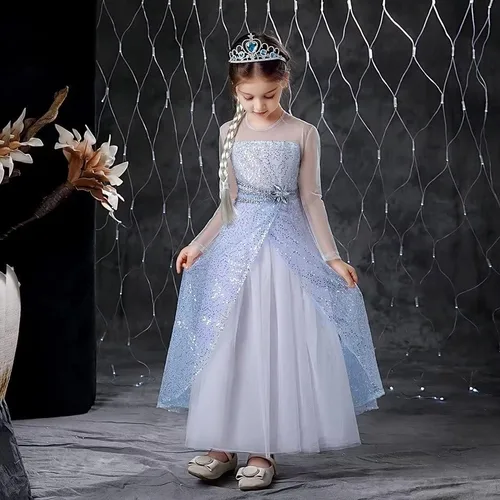 Vista 5 de Kidswant Toddler Baby Girls Luxury Princess Party Halloween Cosplay Costume Dress Up with Accessorries