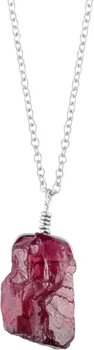 Vista 10 de Collar con colgante de piedras preciosas múltiples crudas