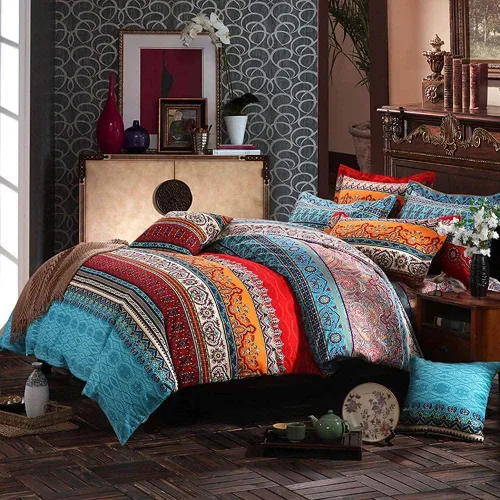 Vista 159 de ABREEZE Juego de funda de edredón tamaño individual con cierre de botón, 100% algodón egipcio, juego de ropa de cama floral de granja, color rosa, 3