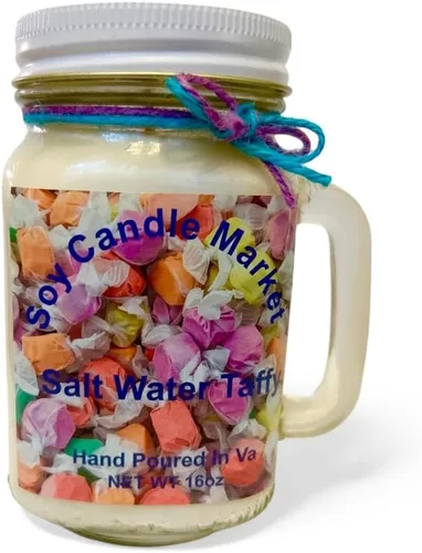 Vista 24 de Velas perfumadas de soja Velas hechas a mano y altamente aromáticas que queman hasta 85 horas en tarro de cristal, perfectas para decoración