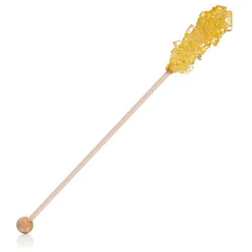 Vista 5 de Candy Envy - Gold Café Sugar Sticks Mini Rock Candy - 36 golosinas doradas envueltas individualmente - Sabor a azúcar original