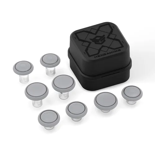 Vista 10 de HEXGAMING Palancas de repuesto de 2 alturas abovedadas y cóncavas para controladores Phantom y Ultimate Pro - Parte base no está incluida