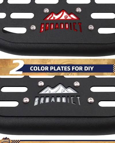 Vista 2 de 2 escalones EZ-Steps aptos para Ford Bronco 2021-2025 de 2/4 puertas en riel de roca OEM, reemplazo para estribos laterales