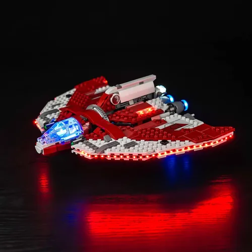 Vista 6 de Kit de luz LED mejorado para Lego The Clone Wars Coruscant Guard Gunship, compatible con Lego 75354 (modelo no incluido)
