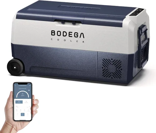 Vista 13 de BODEGACOOLER Refrigerador de Coche de 12 Voltios, Congelador Portátil de 38 Cuartos de Galón, Refrigerador para Coche de Doble Zona con Control por
