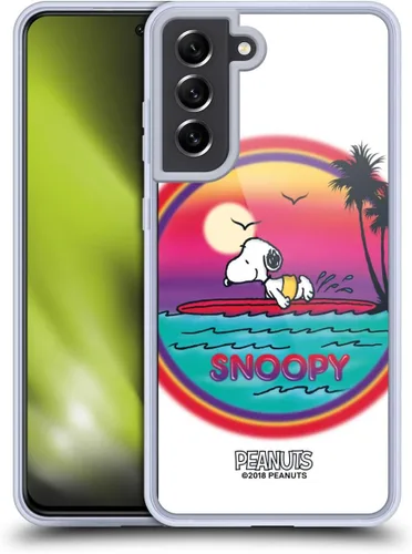 Vista 194 de Head Case Designs Officially Licensed Peanuts Beach Surf Snoopy Boardwalk Airbrush Gel Case [Military Grade Protection] Compatible with Google Pixel