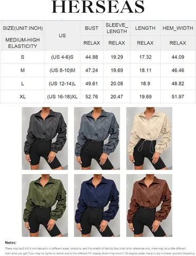 Vista 6 de Herseas Chaqueta de lluvia para mujer con cremallera y hombros caídos fruncidos