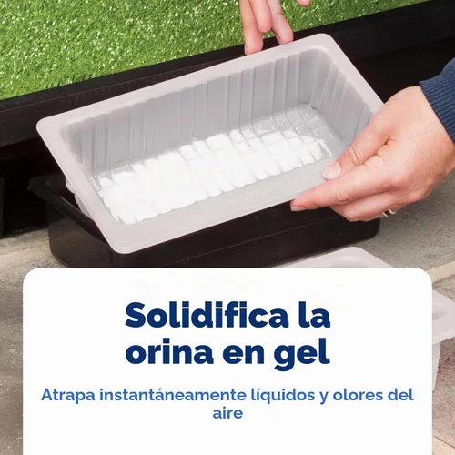 Vista 2 de Pet Loo Pee-Pod con esponja - Paquete de 7 - Bandeja de inodoro interior para mascotas - Eliminación de orina