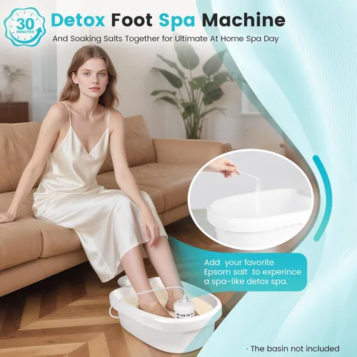 Vista 4 de Máquina de baño de pies de desintoxicación iónica, limpieza iónica personal de pies, baño de pies iónico, sistema de desintoxicación de pies