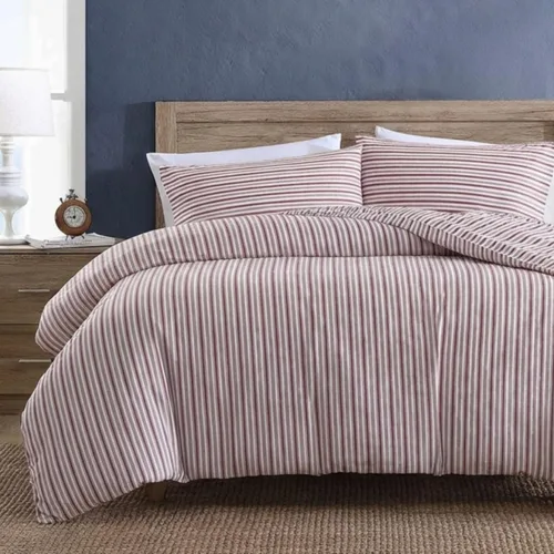 Vista 9 de Nautica - Funda de edredón tamaño individual, ropa de cama reversible de algodón con cierre de botón, decoración casual del hogar para todas