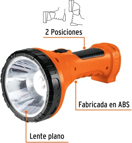 Vista 2 de TRUPER LILE-9T - Linterna recargable de 9 LED, 40 lúmenes