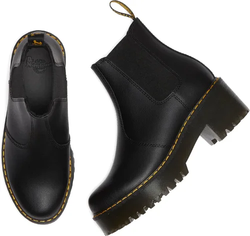 Vista 5 de Dr. Martens Botas Chelsea de piel Sanguine para mujer