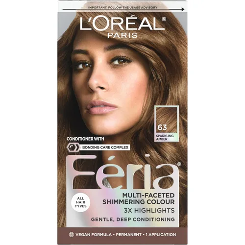 Vista 38 de L'Oreal Paris Feria - Tinte permanente brillante multifacético para el cabello, tinte de alta intensidad para reflejos 3X, 10 negro azabache