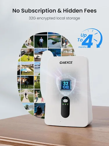 Vista 2 de Cámaras de seguridad solares inalámbricas para exteriores, kit de 2 cámaras expansible a 10H, cámaras sin suscripción para sistema de seguridad