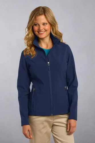 Vista 7 de Port Authority Ladies Core Soft Shell Jacket azul marino (Dress Blue Navy)