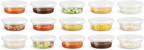 Vista 12 de 16 onzas [paquete de 12] recipientes de plástico sin BPA para almacenar