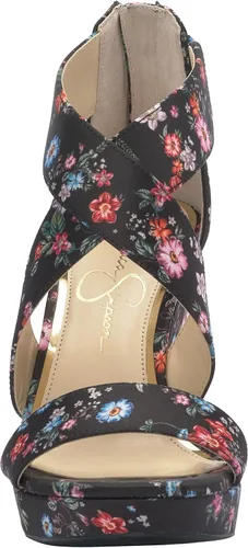 Vista 5 de Jessica Simpson Jinxxi Sandalias para mujer, con taco de cuña