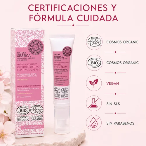 Vista 6 de NATURA SIBERICA Snow Cladonia Crema de día que desafía la edad, 1.7 fl oz