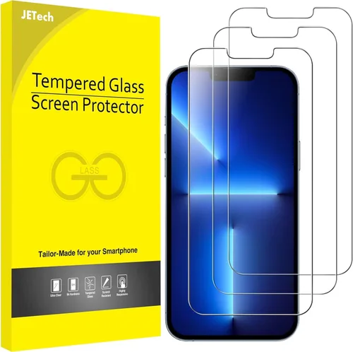 Vista 11 de JETech Protector de pantalla para iPhone SE 3/2 (edición 2022/2020), 4.7 pulgadas, película de vidrio templado, paquete de 3