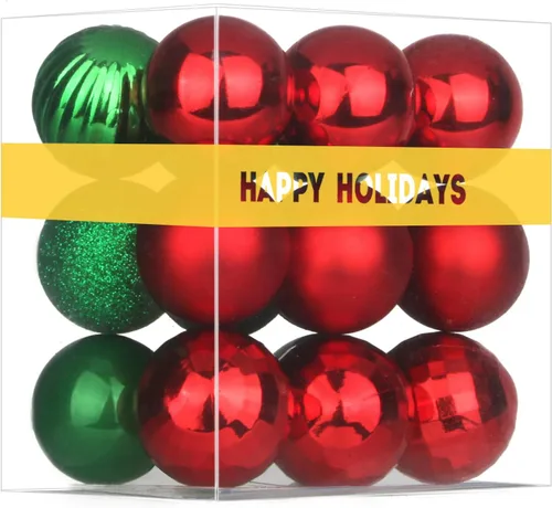 Vista 82 de Esferas pequeñas de bronce de 1.6 pulgadas para decoración del árbol de Navidad, adornos inastillables para cumpleaños, Halloween, vacaciones, boda