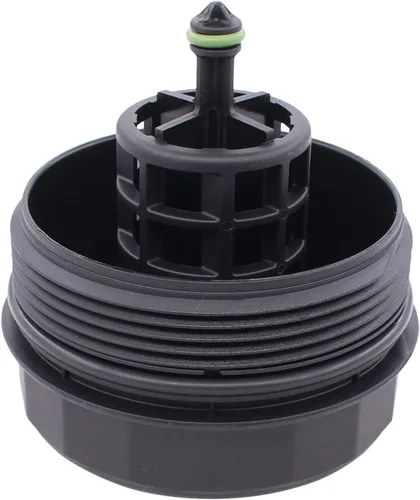 Vista 5 de NewYall Tapa de la cubierta del filtro de aceite del motor con filtro de aceite para BMW E60 E70 E90 E93 F10 F30 128i 135i 528i 528i 328i 335i 530i