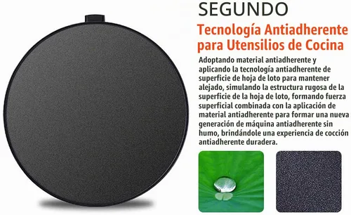 Vista 4 de Máquina de crepes eléctrica de 13 pulgadas para crepes de 1000 W, máquina de crepas redonda de acero inoxidable con 3 botones de control