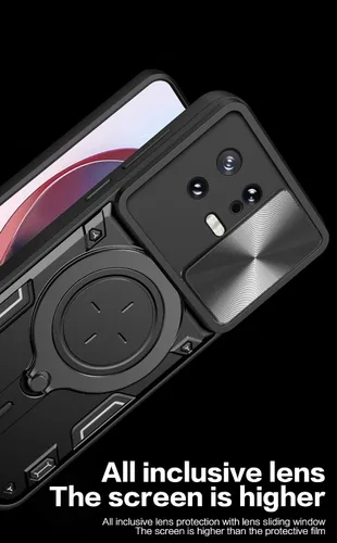 Vista 9 de Compatible con Xiaomi Redmi A1, carcasa magnética de montaje en automóvil compatible con Redmi A2 4G Kickstand con lente deslizante cubierta Bai