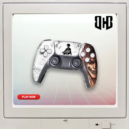 Vista 6 de Attackk on Tittan Custom PS-5 Controller Wireless compatible with Play-Station 5 Console by BCB Controllers Proudly Customized in USA with